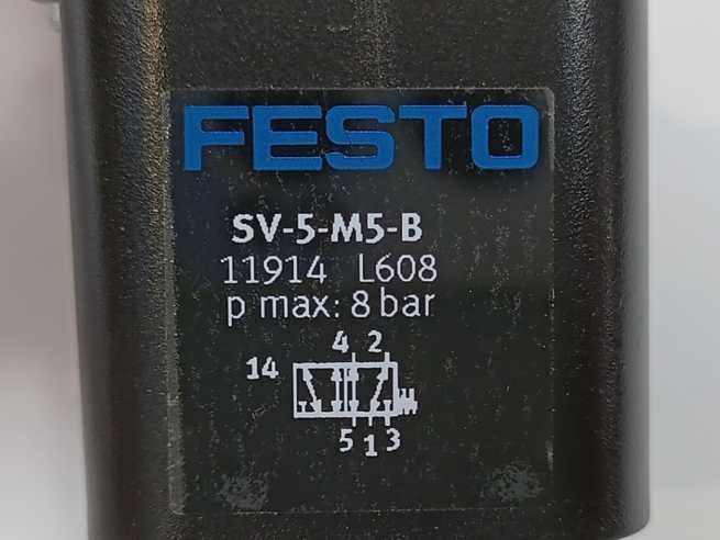 Festo 11914 SV-5-M5-B, Front panel valve