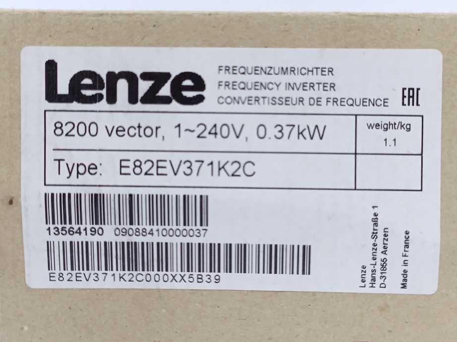 LENZE E82EV371C2C Inverter Drive E82EV371K2C + E82ZAFSC100