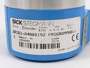 SICK/STEGMANN 1034985 DRS61-A4A08192 Incremental Encoders