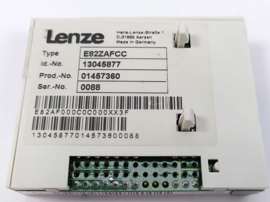 LENZE E82ZAFCC 13045877 CAN System Bus Function Module