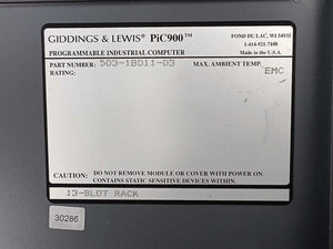 GIDDINGS & LEWIS 503-18011-03 13-Slot Rack Computer Chasis