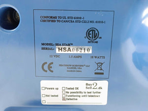 Heathrow Scientific SEASTAR Shaker, 12VDC 1.5AMPS 18WATTS, Sold for parts
