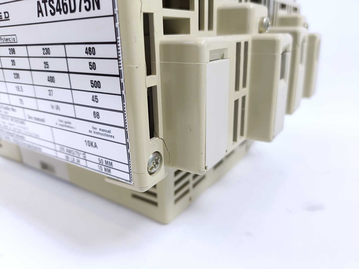 TELEMECANIQUE ATS46D75N Soft Starter – 75 A, 208–690 V AC, Altistart 46 Series