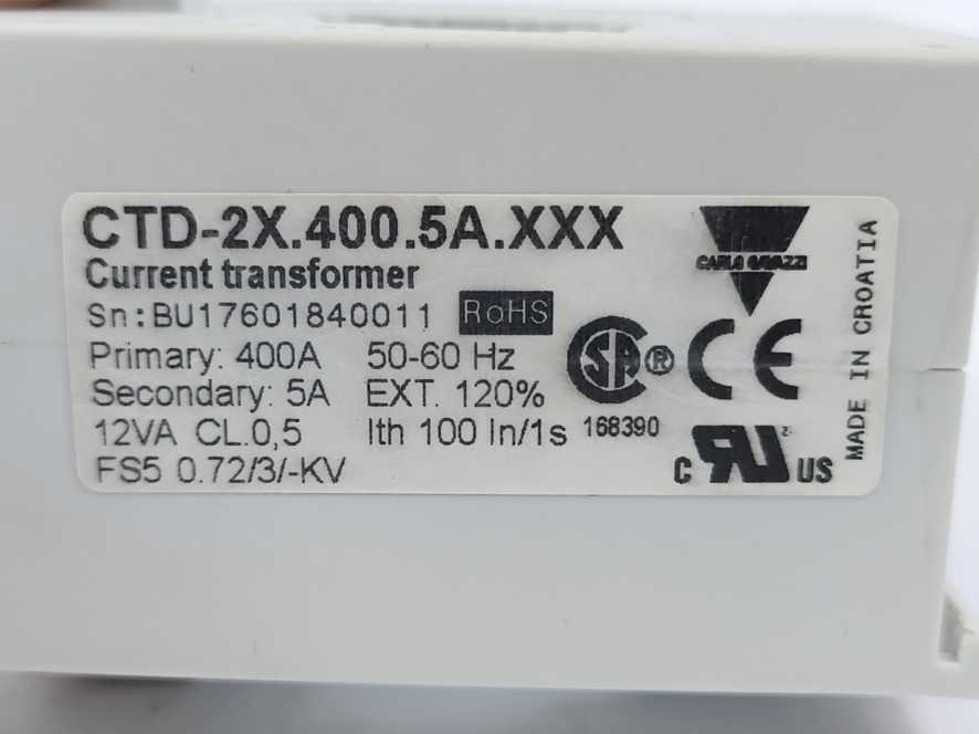 Carlo Gavazzi CTD-2X.400.5A.XXX Current Transformer