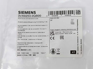 Siemens 3VA9253-0QB00 Front Bus Connectors 3 Pcs.