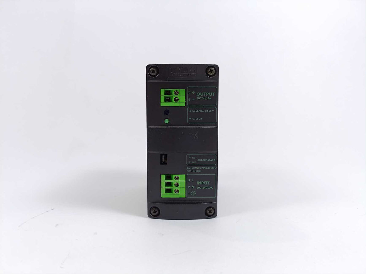 MURR Elektronik 85083 MCS Power Supply, 1-Phase, DIN Rail Mount