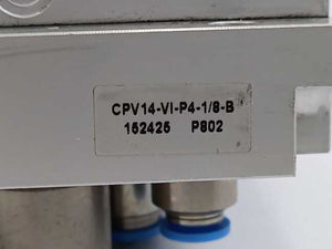 Festo 18260 CPV14-GE-FB-4 Valve Terminal w/ 152425 CPV14-VI-P4-1/8-B