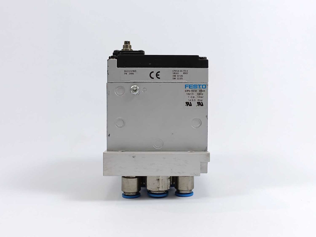 Festo 18210 CPV14-VI Valve Terminal, w/ 18261 CPV14-GE-FB-6
