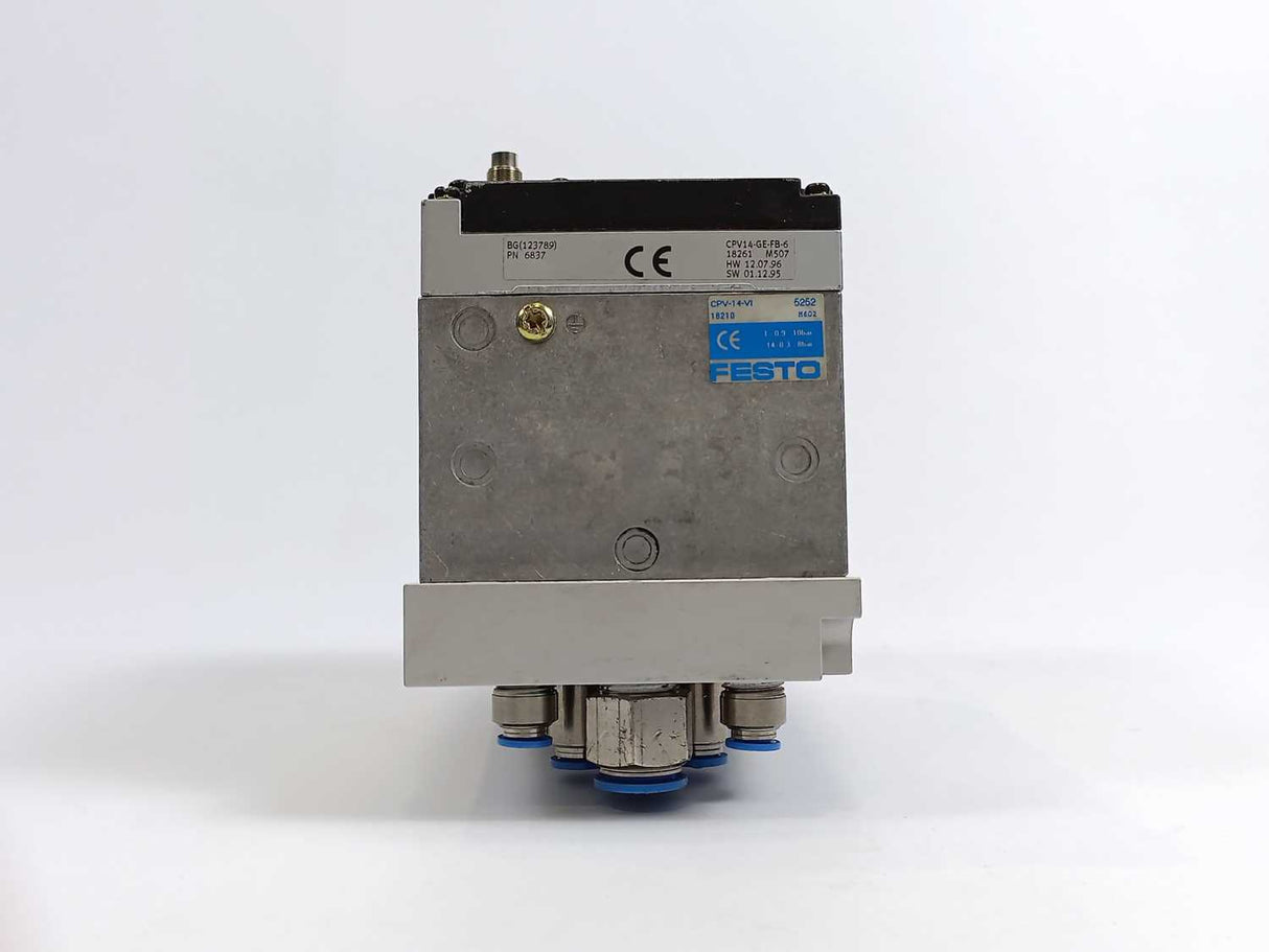 Festo 18210 CPV14-VI Valve Terminal, w/ 18261 CPV14-GE-FB-6