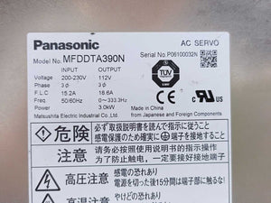 Panasonic  MFDDTA390N AC Servo Driver 100A 240V Load