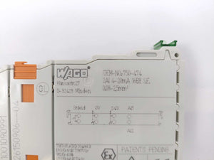 Wago 750-474 2 AI; 4-20 mA; Single-ended; 16 bit