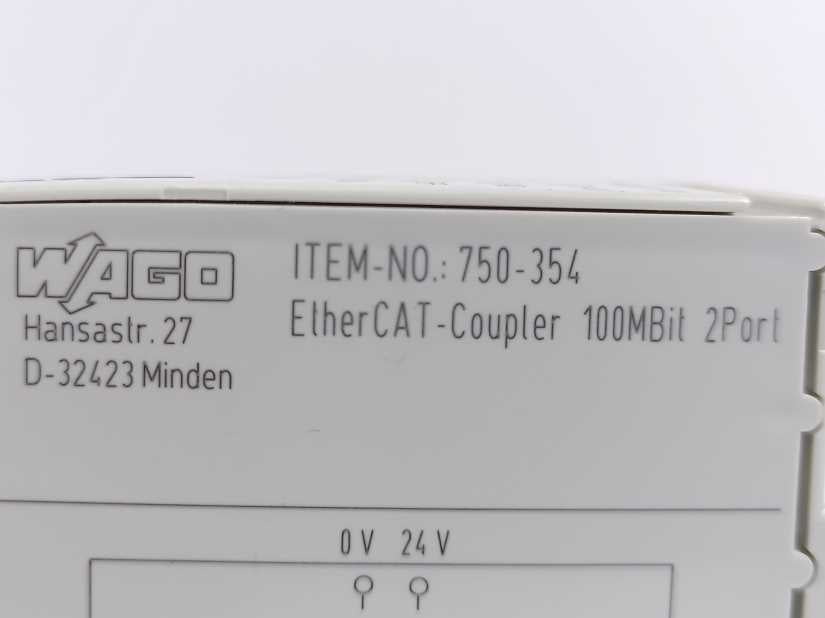 Wago 750-354 EtherCAT-Coupler 100MBit 2Port