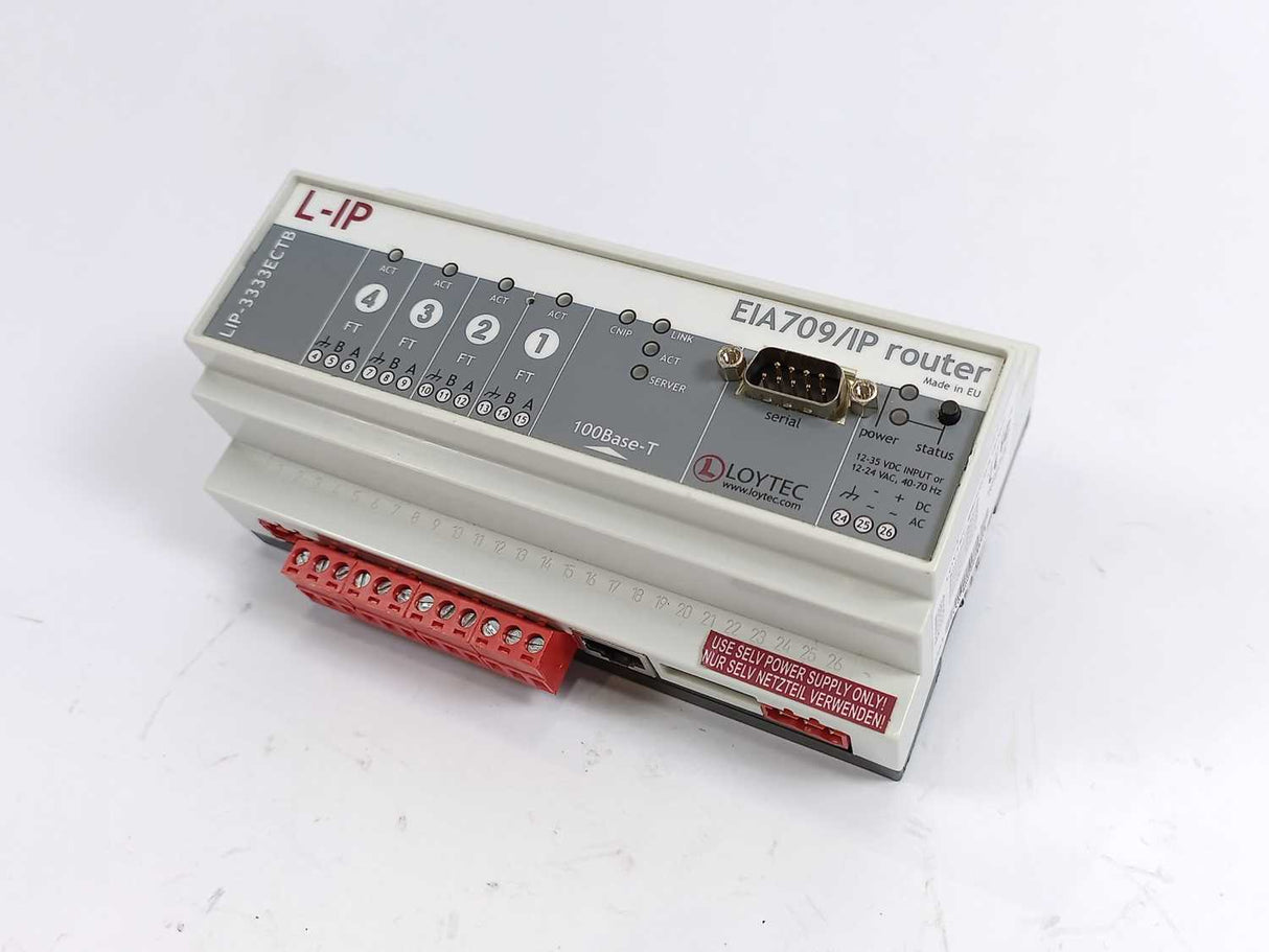 LOYTEC electronics LIP-3333ECTB L-IP, EIA709/IP Router, 100Base-T