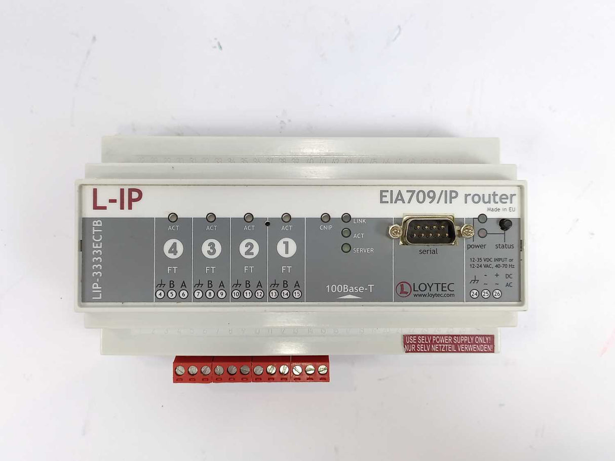 LOYTEC electronics LIP-3333ECTB L-IP, EIA709/IP Router, 100Base-T