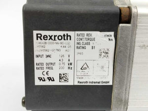 Rexroth MSM040B-0300-NN-M0-CG0 Servomotor, 126V, 4.3A, 0.75kW, 200Hz