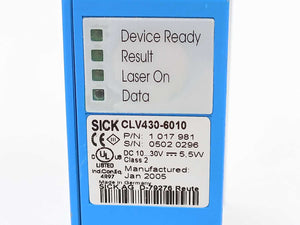 SICK 1017981 CLV430-6010, Barcode Scanning Sensor