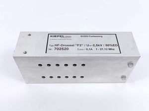 Kiefel HF-Drossel F2 UHF-2,5kV / 50%ED / I 50Hz-0,1A / f-27,12Mhz