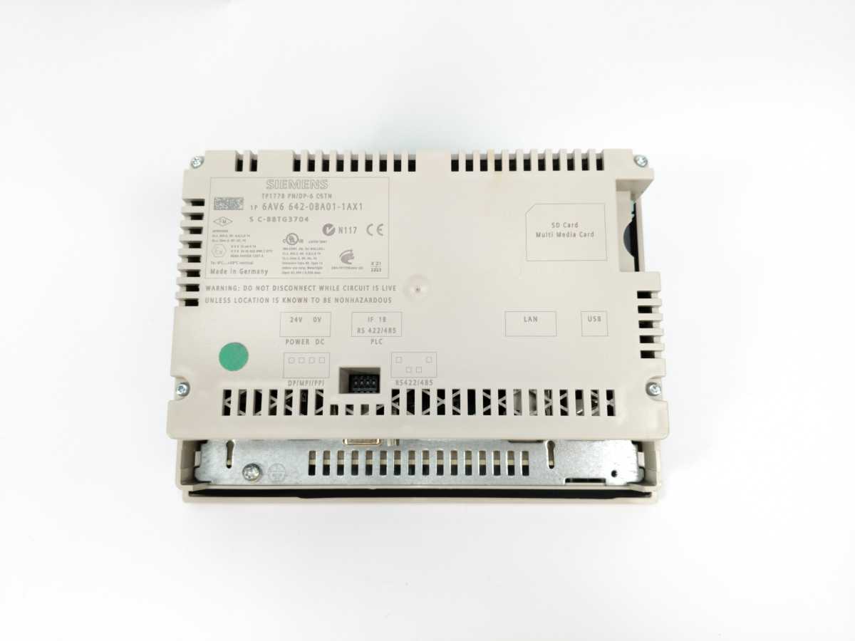 Siemens 6AV6 642-0BA01-1AX1 Simatic TP 177B Display Without Memory Card