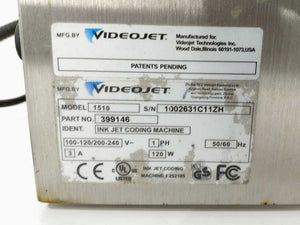 VideoJet 399146 1510 Small Character Ink Jet Printer