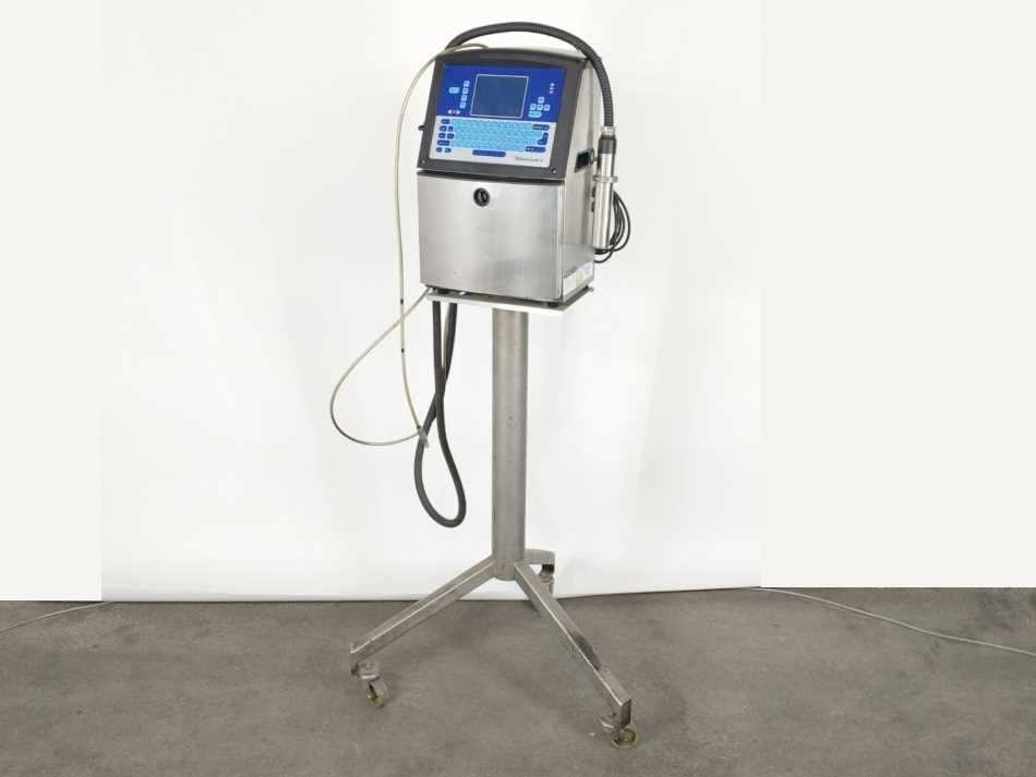 VideoJet 399424 1610 Dual Head Industrial Inkjet Printer w/ mobile stand