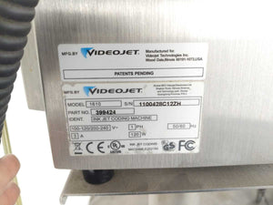 VideoJet 399424 1610 Dual Head Industrial Inkjet Printer w/ mobile stand