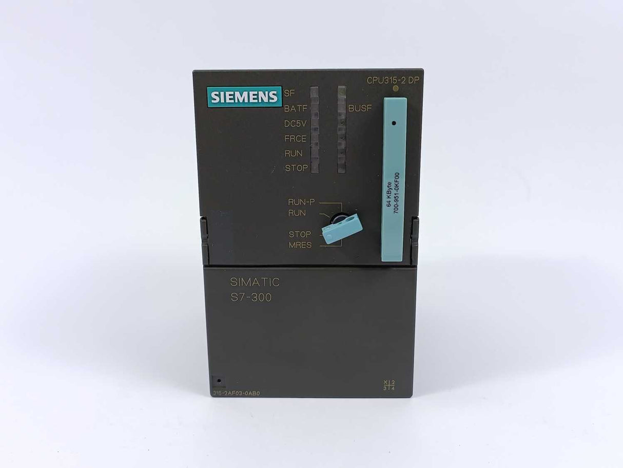 Siemens 6ES7315-2AF03-0AB0 Simatic S7-300 CPU315-2 DP