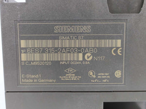 Siemens 6ES7315-2AF03-0AB0 Simatic S7-300 CPU315-2 DP