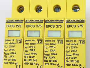 Leutron 381 050 EPCS 275 Four-Pole Surge Protector with 381 242