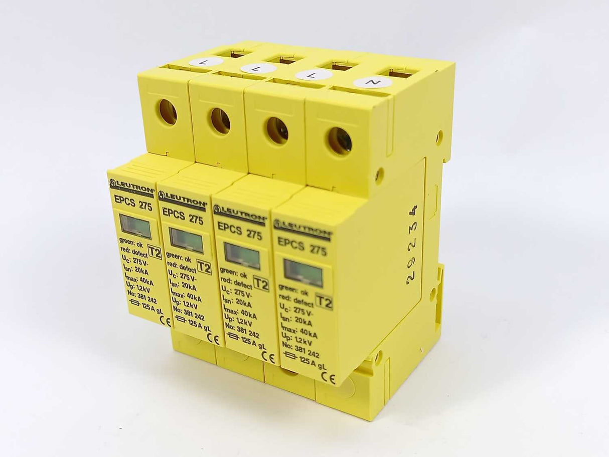 Leutron 381 050 EPCS 275 Four-Pole Surge Protector with 381 242