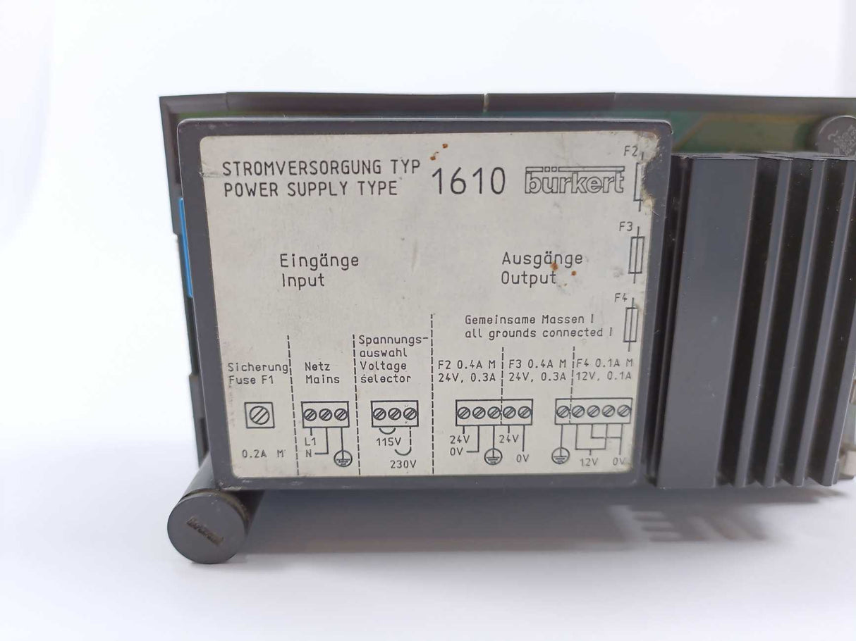 Bürkert 1610 Power Supply 115-230V AC