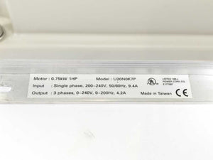 General Electric U20N0K7P VAT20 Variable Frequency Drive 230V 0.75kW 1HP