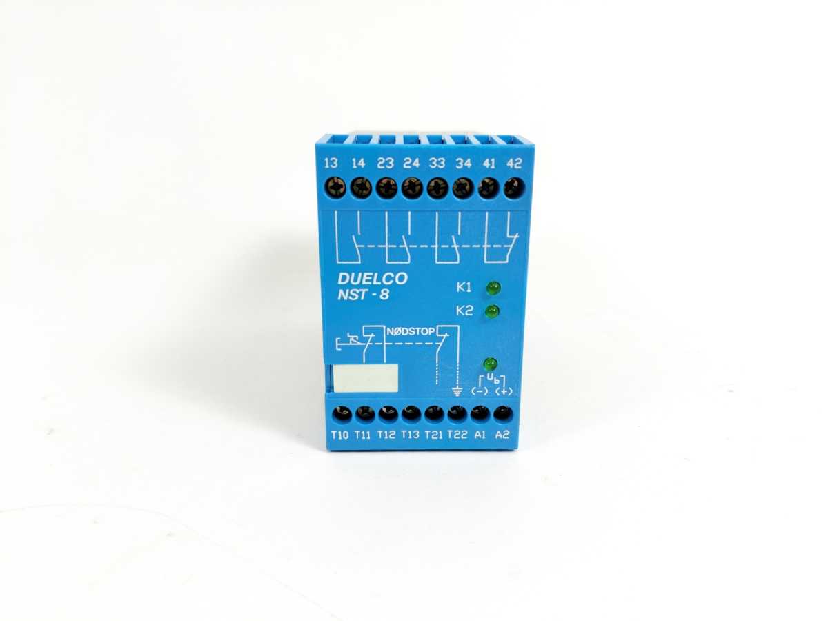 Duelco A/S 42032308 NST-8 Emergency Stop Safety Relay 230 VAC