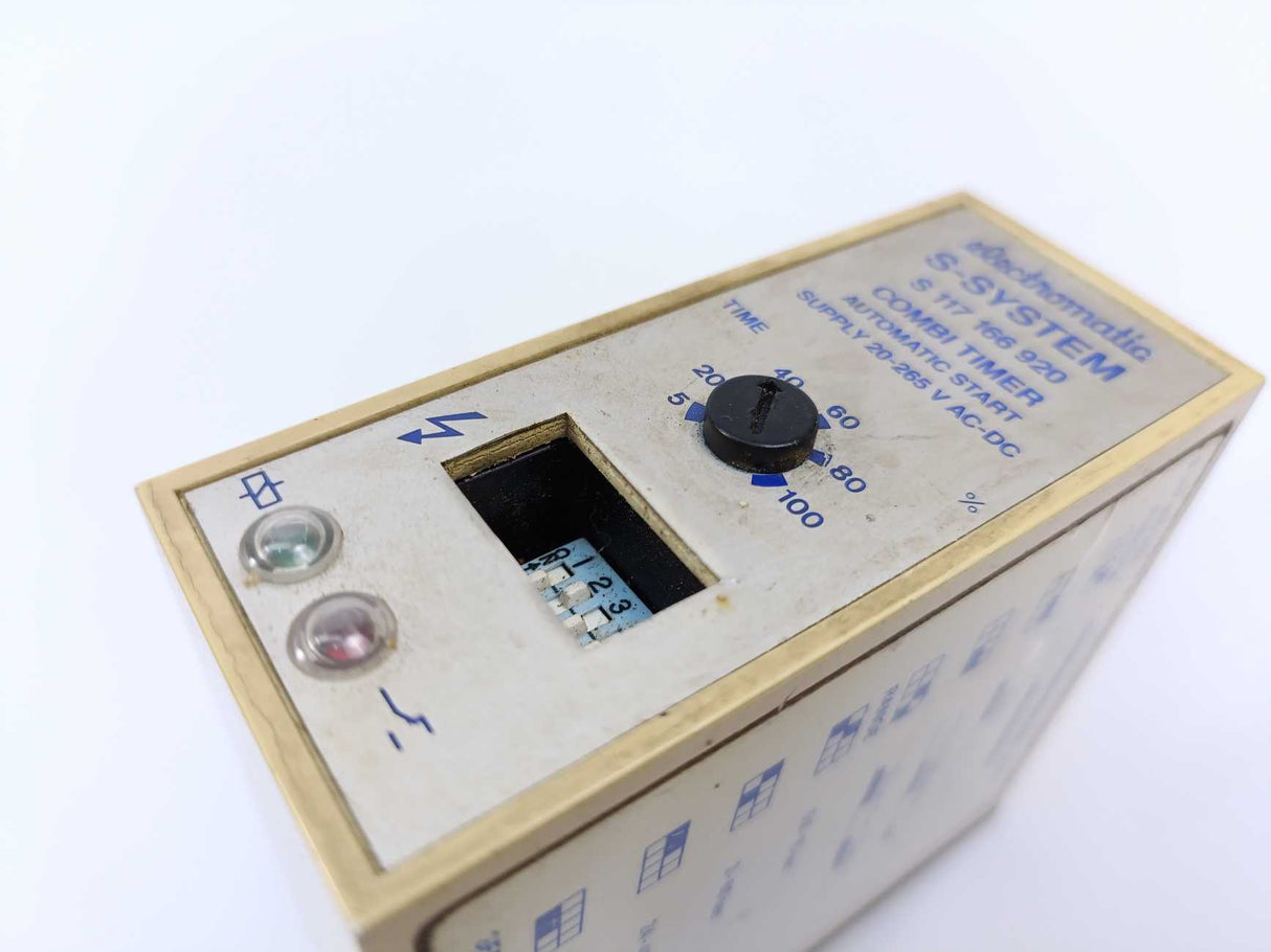 Electromatic S 117 166 920 Combi Timer. Automatic Start Supply 20-265 V AC-DC
