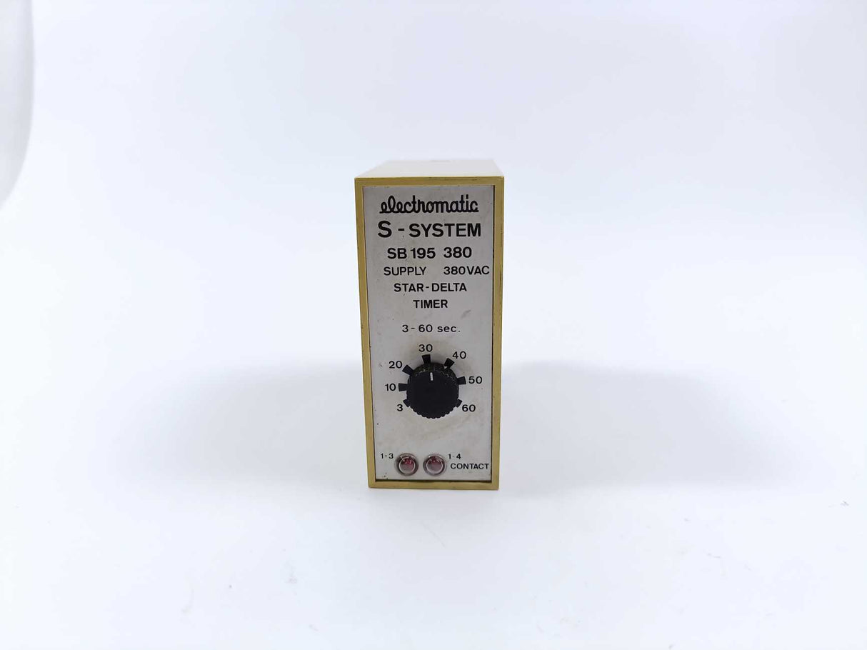 Electromatic SB 195 380 Star-Delta Timer, S-system 30-600 sec.