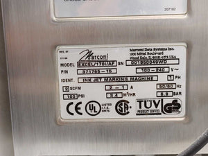 VideoJet Excel 170i AF Ink Jet Marking Machine, Sold for Spare Parts