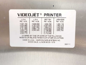 VideoJet Excel 170i AF Ink Jet Marking Machine, Sold for Spare Parts