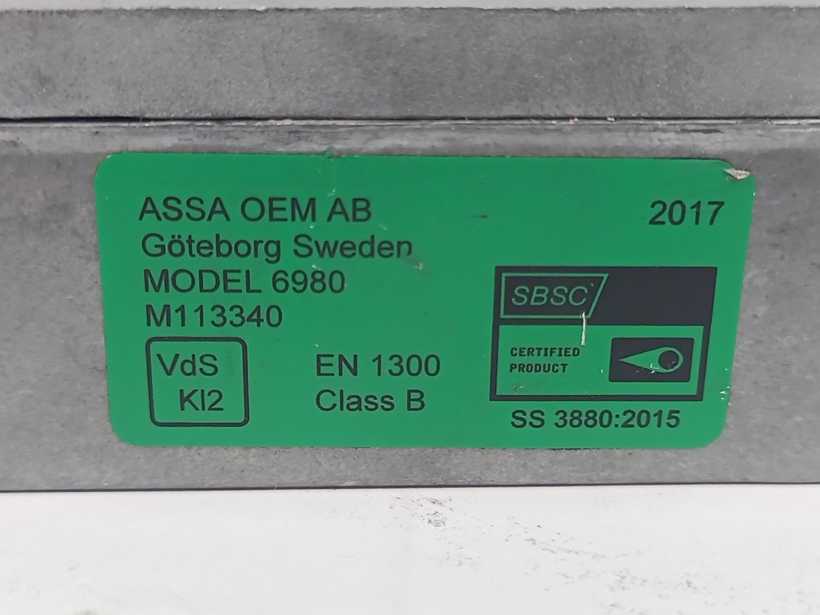 Assa Abloy 6980 OPENING SOLUTIONS Security Container Key Lock Vds KL 2