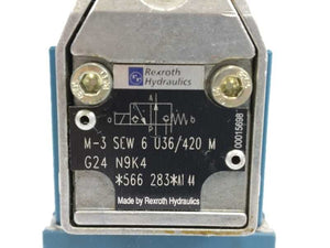 Rexroth Hydronorma M-3SEW6U36/420MG24N9K4 Directional Valve 24VDC 1.25A