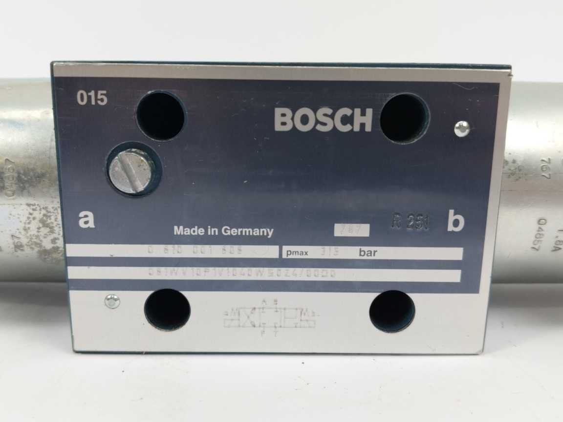 Bosch 0 810 001 808 Hydraulic Directional Valve R251 Pmax315bar, not Used.