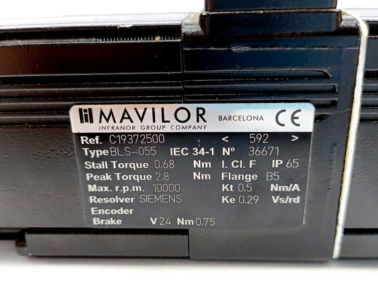 MAVILOR MOTORS BLS-055 C19372500 Servo Motor max. r.p.m. 10000
