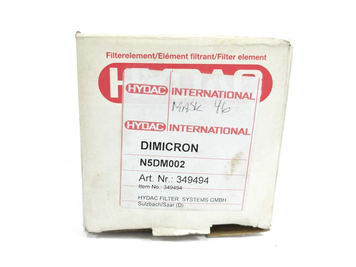 HYDAC N5DM002 Dimicron, Cartridge - Offline/Kidney Loop