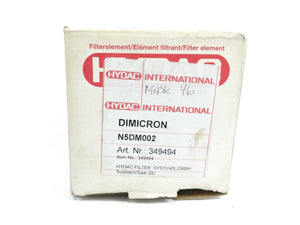 HYDAC N5DM002 Dimicron, Cartridge - Offline/Kidney Loop