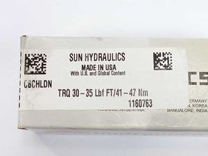 Sun Hydraulics CBCHLDN TRQ 30-35 LBF FT/41-47 NM Pressure Valve