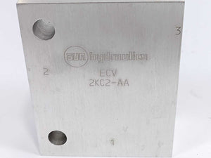 Sun Hydraulics ECV 2KC2-AA Standard Housing Aluminum TRQ 30-35 Lbt FT/41-47 Nm