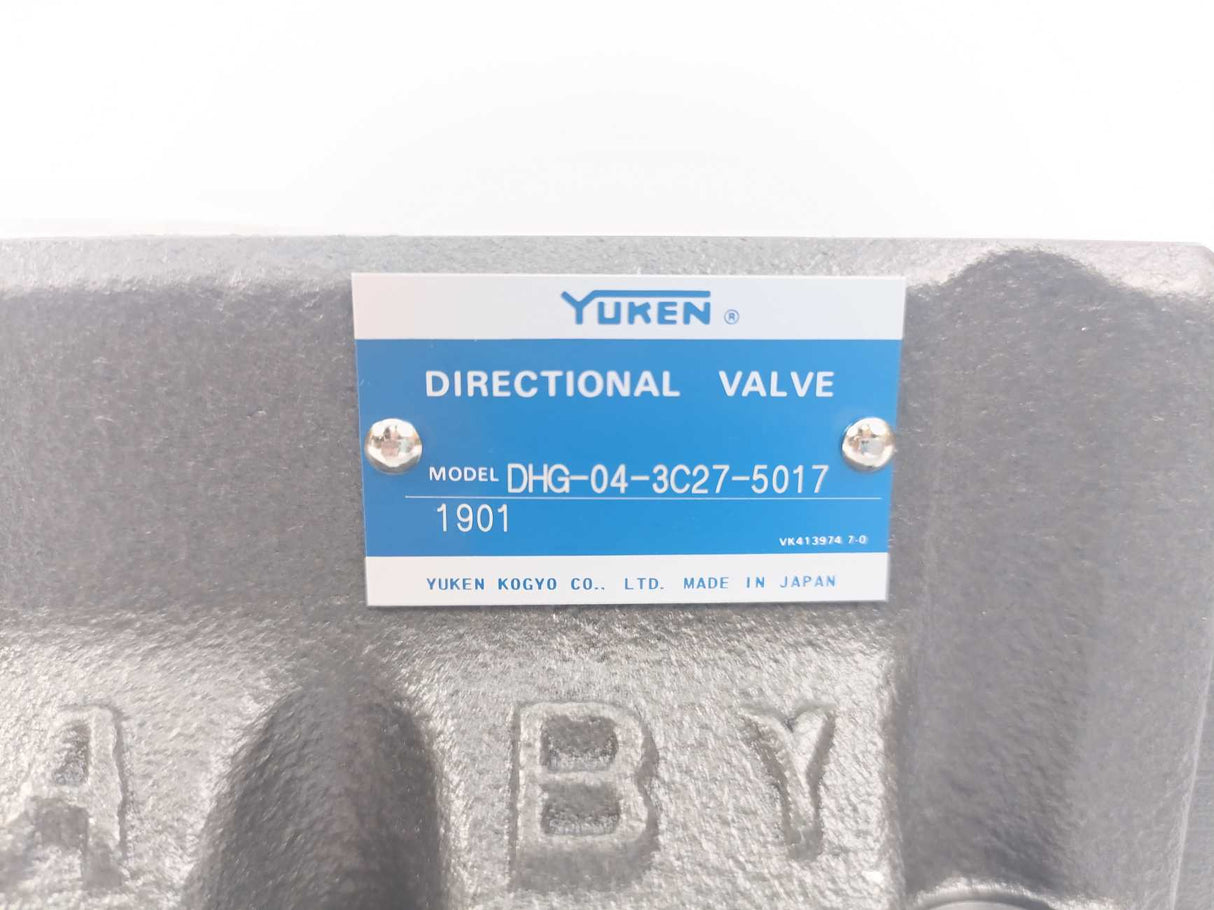 Yuken DHG-04-3C27-5017 Pilot Operated Directional Valve