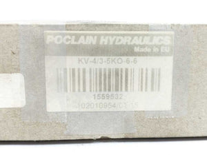POCLAIN Hydraulics KV-4/3-5K0-6-6 Directional Control Valve