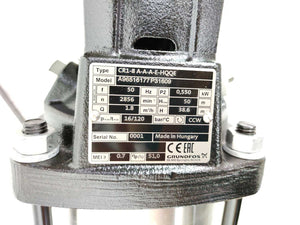 Grundfoss 96516177 CR1-8 Pump with CR1-8 Motor 0,550 kW