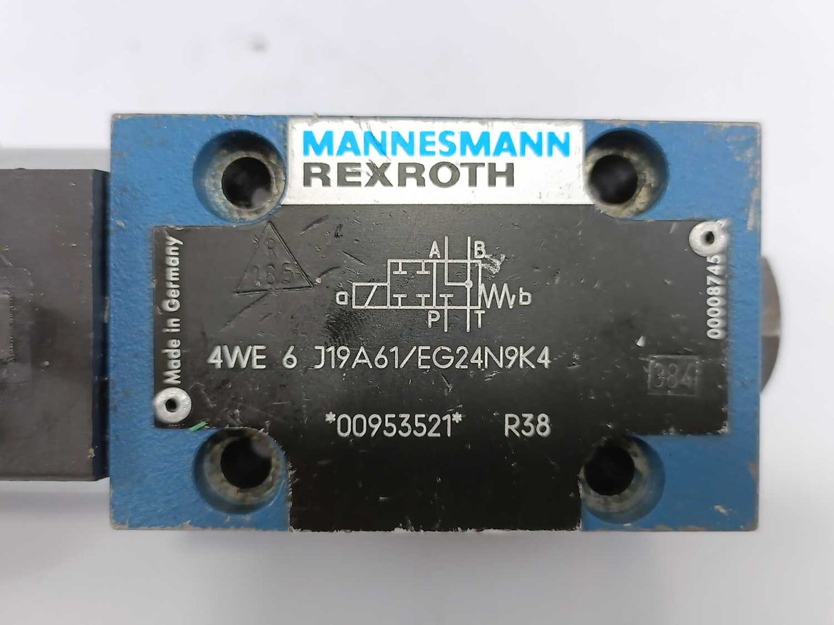 Rexroth 4WE 6 J19A61/EG24N9K4 Directional Spool Valve