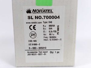 Noratel 8-083-005810 D40 Transformer 800/5A