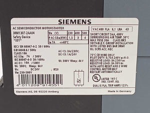 Siemens 3RM1307-2AA04 Failsafe Reversing Starter